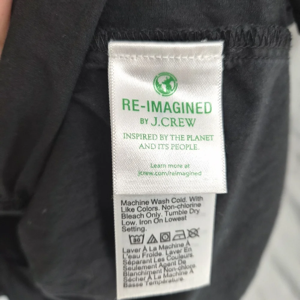 J. Crew Sevilla Cotton Tiered Summer Dress| Black, Whimsi Goth, Natural Fiber - Picture 6 of 7